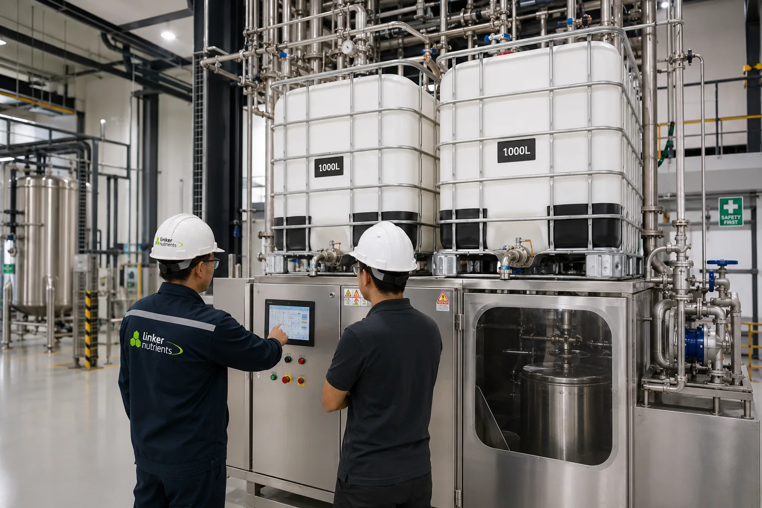 Système de dosage liquide Linker Flow en opération